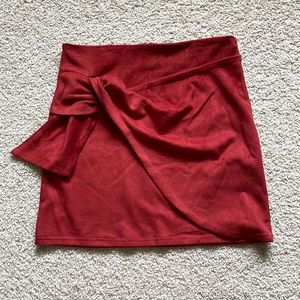Super soft wrap skirt, gently worn, back zipper and hook closure.